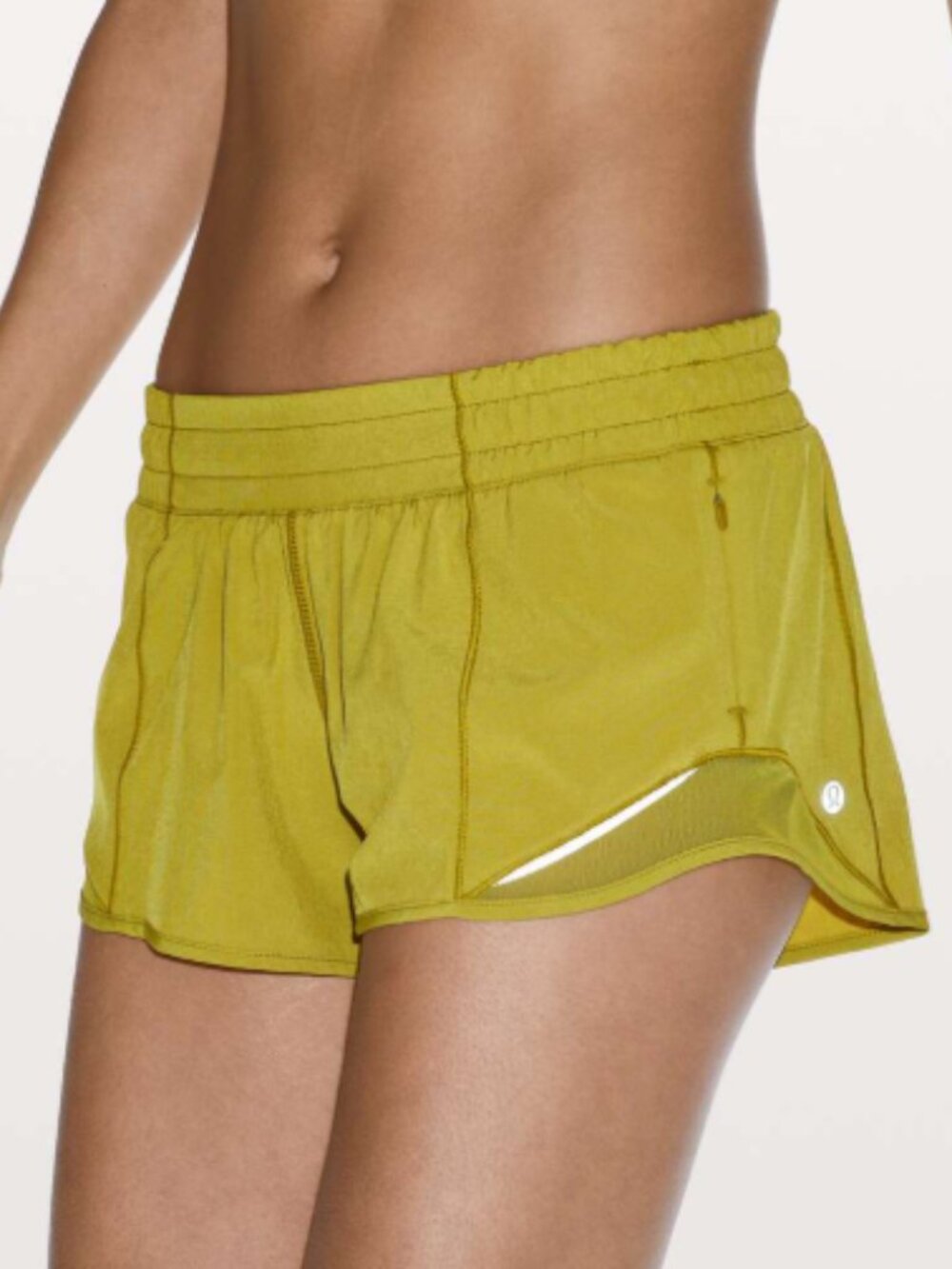 Lululemon Hotty Hot Short II 2.5" Inseam - Golden Lime